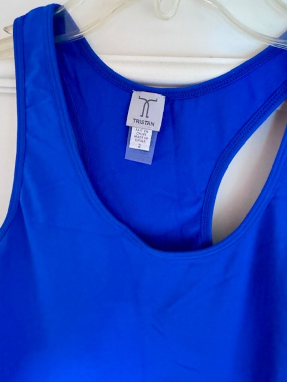 Blue Racerback Tank Top - Picture 2 of 5